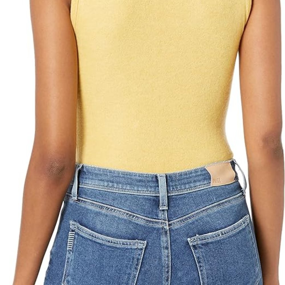 Kendall & Kylie Womens Tank Top Bodysuit Marigold Yellow Medium - Picture 9 of 10